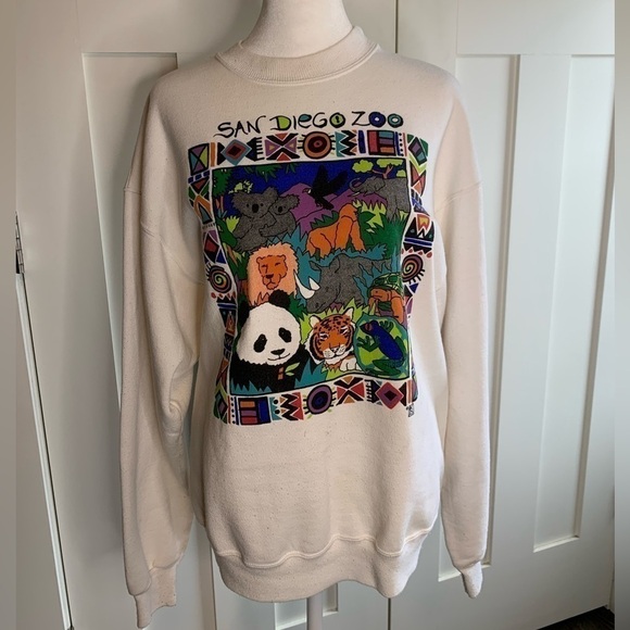 Vintage San Diego Zoo Graphic Crewneck Size XL - Picture 2 of 11